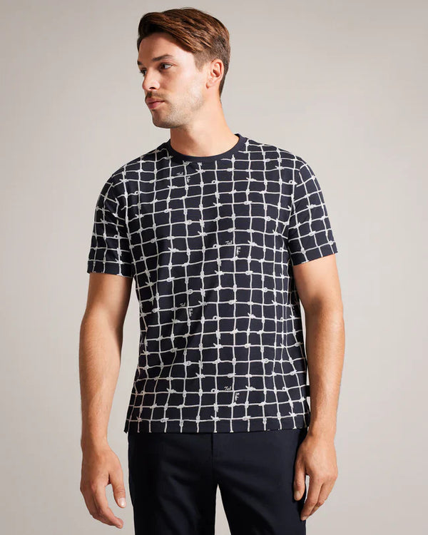NAIDOW-Tops-SS All-Over Printed T-Shirt- Ted Baker Romania